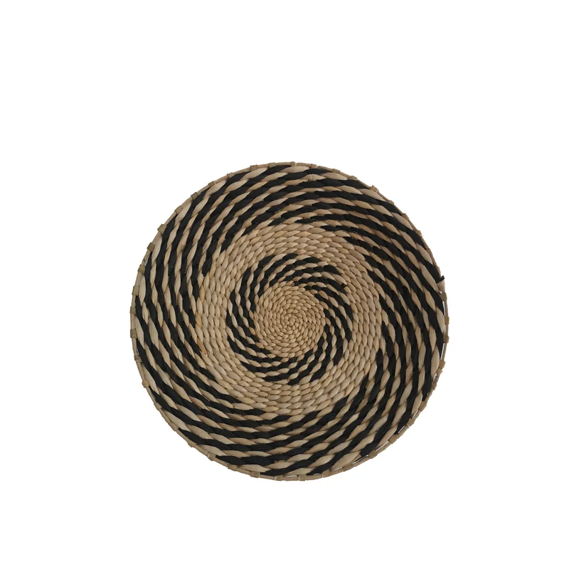 Wanddekoration Aquia D45 H7cm Schwarz Natur