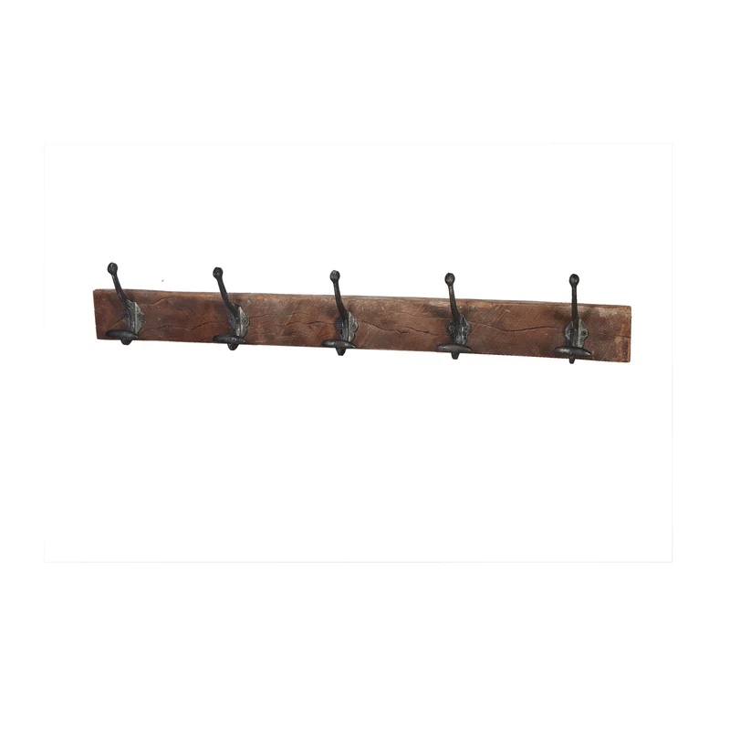 Tisch Deko Mutter mit Kind Aluminium Holz 15x10x29 cm Antike