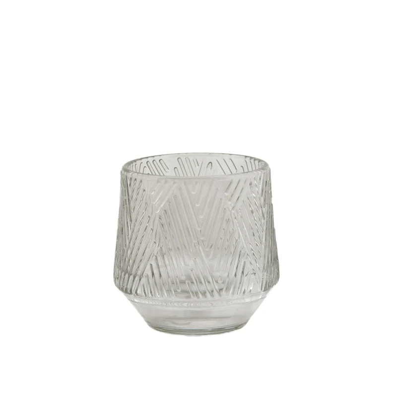 Teelichthalter Tinco Glas D8 H8cm Blau