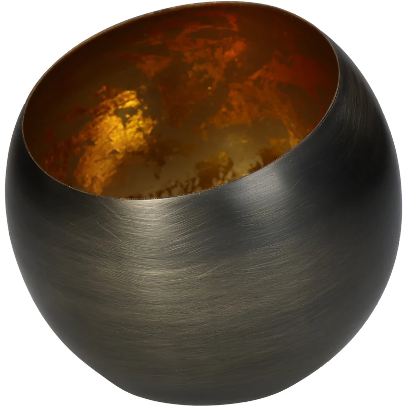 Kerzenständer Metall Bronze 10x10x10cm