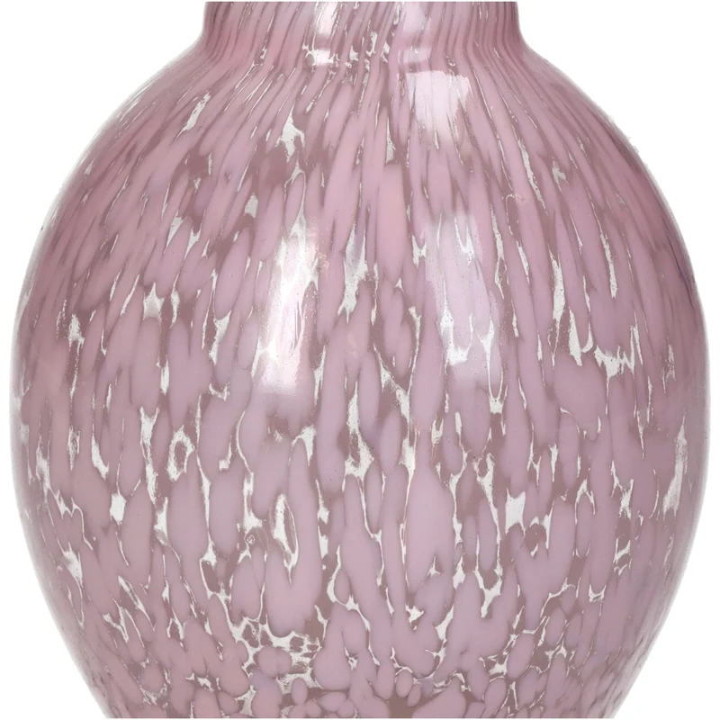 Vase Glas Rosa 12x12x23cm