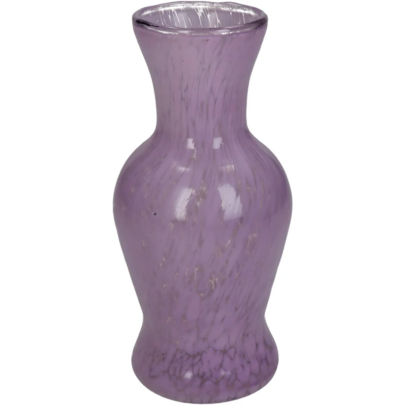 Vase Glas Flieder 8x8x16cm