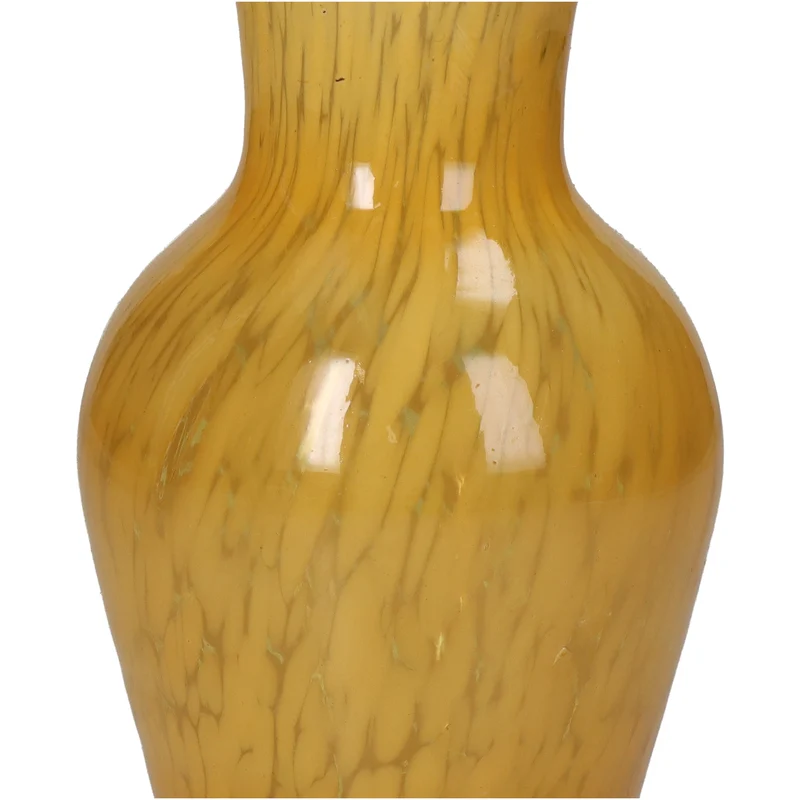 Vase Glas Ocker 8x8x16cm