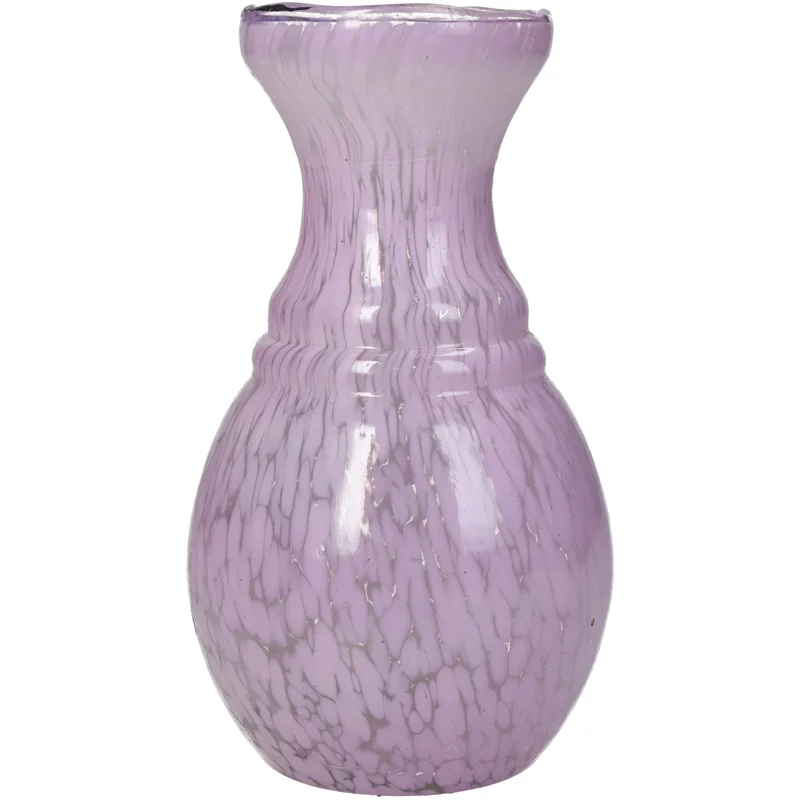 Vase Glas Flieder 8x8x15cm