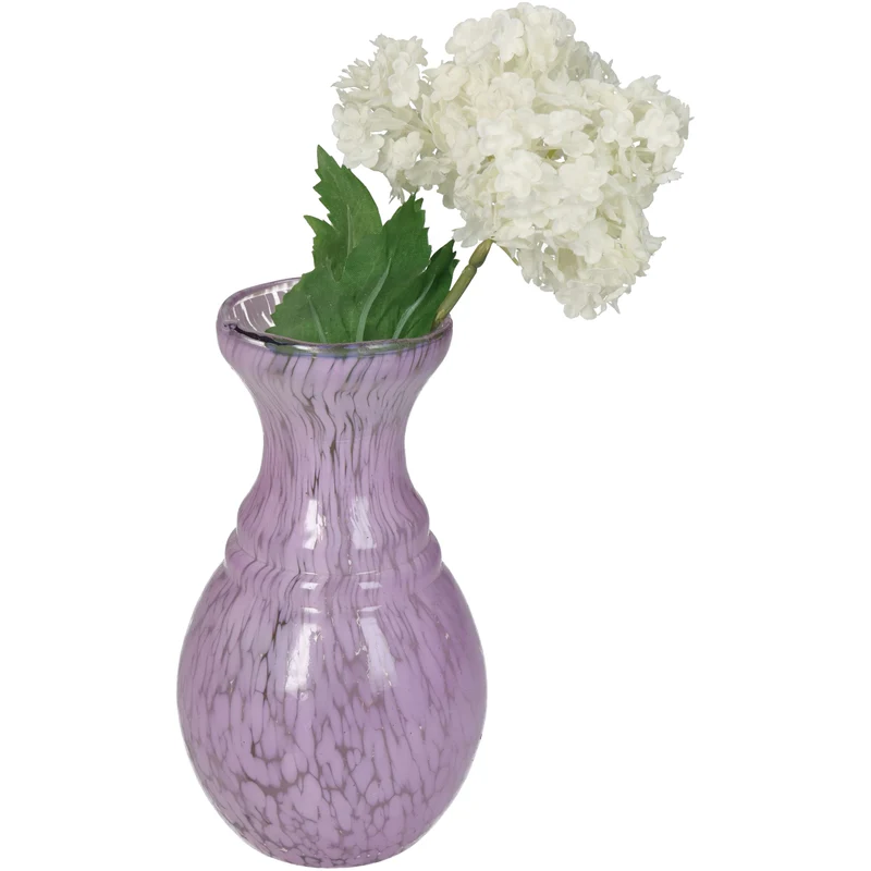 Vase Glas Flieder 8x8x15cm