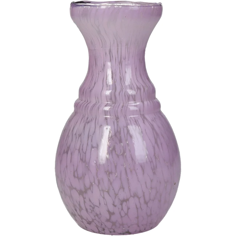 Vase Glas Flieder 8x8x15cm