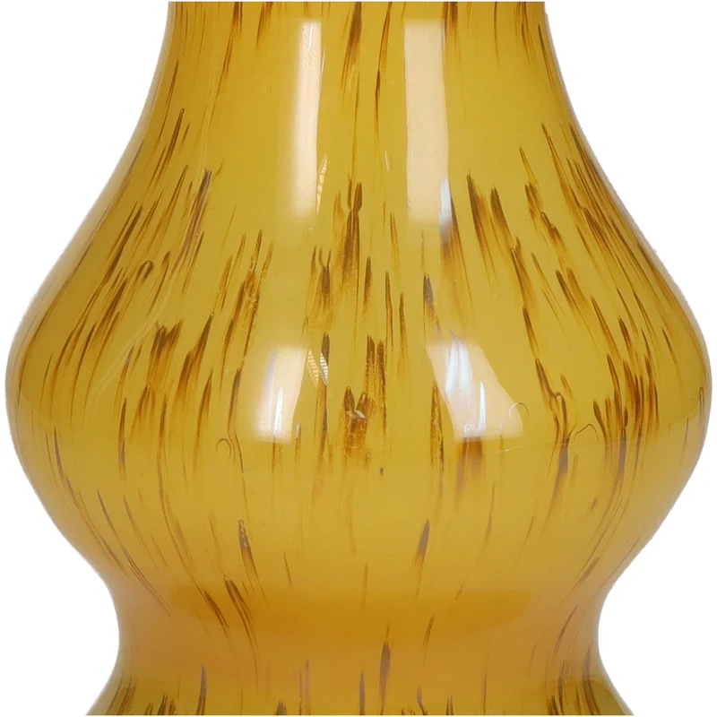 Vase Glas Ocker 10x10x22cm