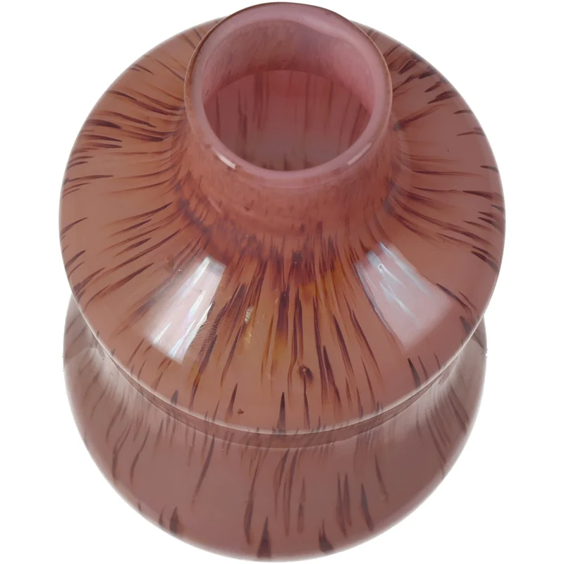 Vase Glas Rosa 8x8x14cm