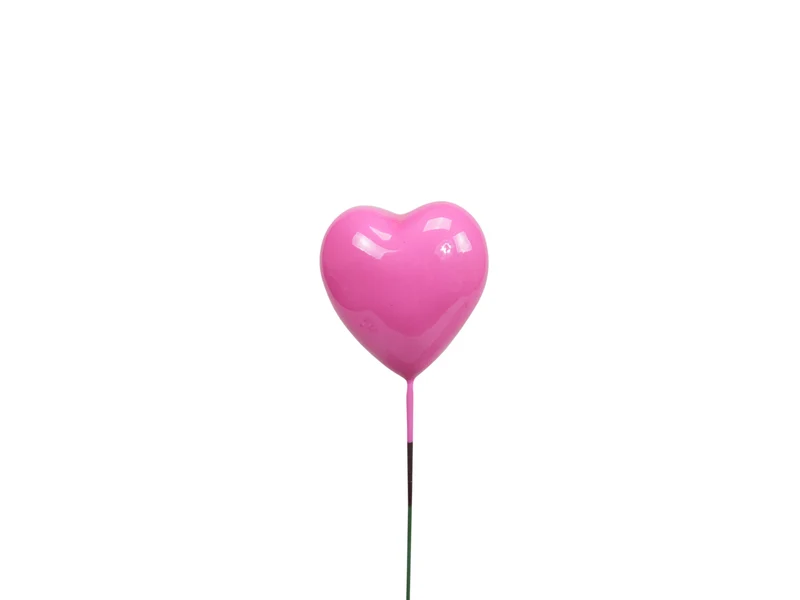pb. 48 Styro-Herzen Lack/Pick Pink 30x30 mm