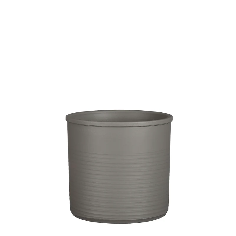 Momo Topf Zylinder l.grau - h21xd23cm