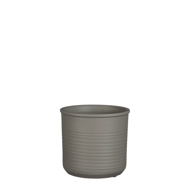 Momo Topf Zylinder l.grau - h18xd19cm