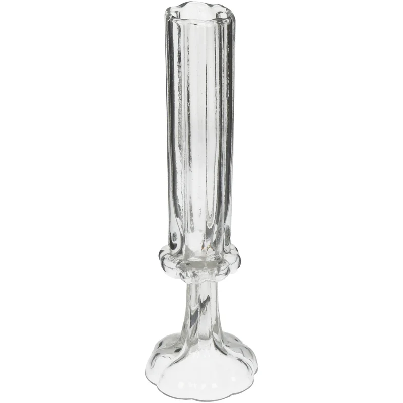 Vase Flöte Glas Klar 9x9x26.5cm