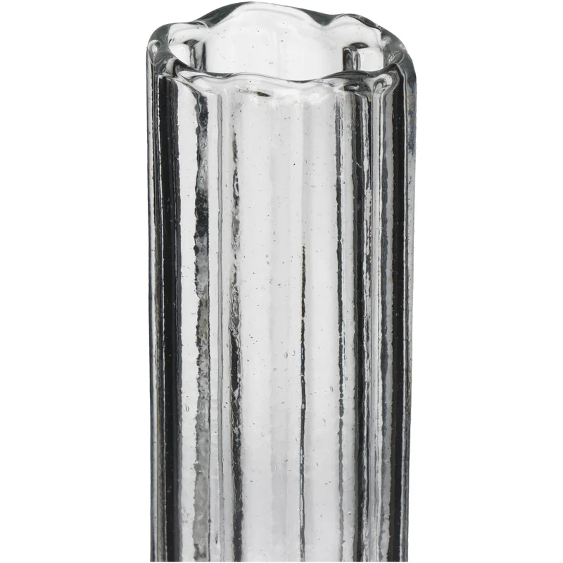 Vase Flöte Glas Klar 9x9x26.5cm