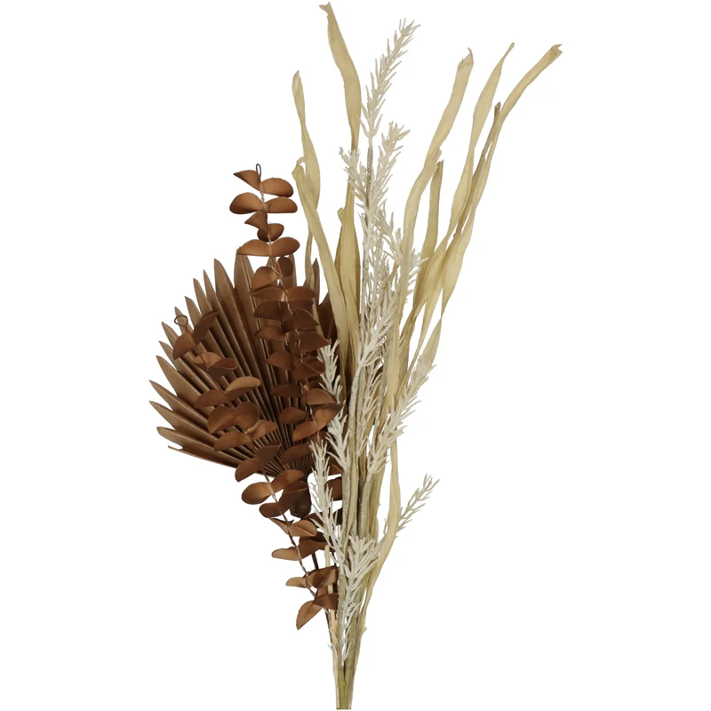 Wildblumenstrauß Plastik Braun 51cm