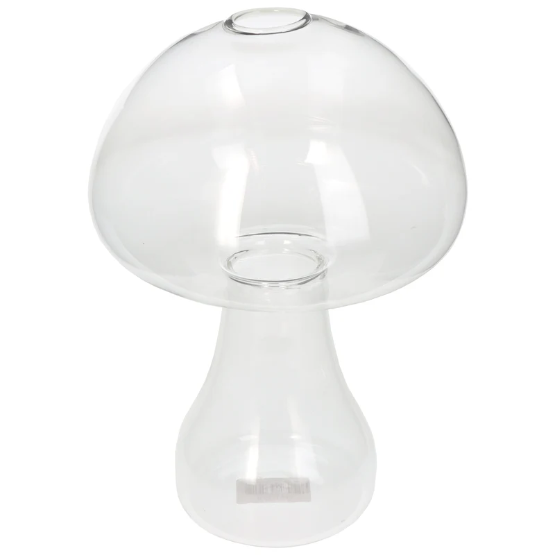 Vase Pilz Glas Klar 16x16x22cm