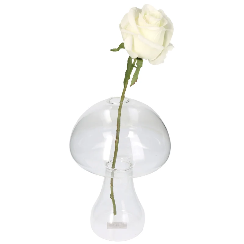 Vase Pilz Glas Klar 16x16x22cm