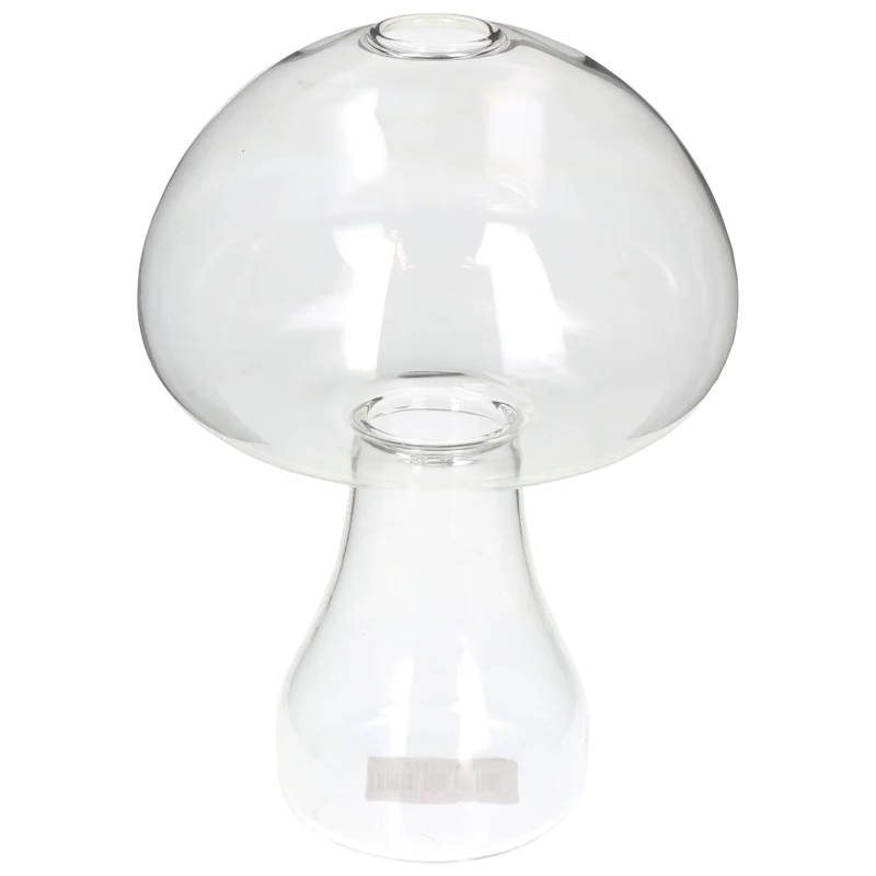 Vase Pilz Glas Klar 12.5x12.5x17.5cm