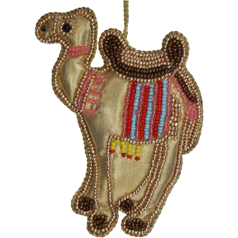 Ornament Kamel Perlen Multi 11.5cm