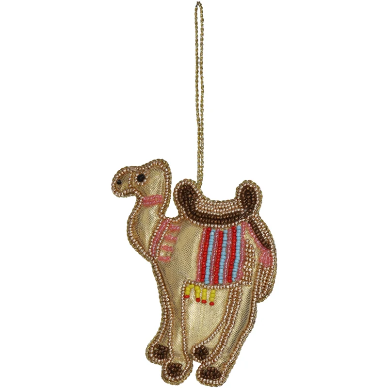 Ornament Kamel Perlen Multi 11.5cm