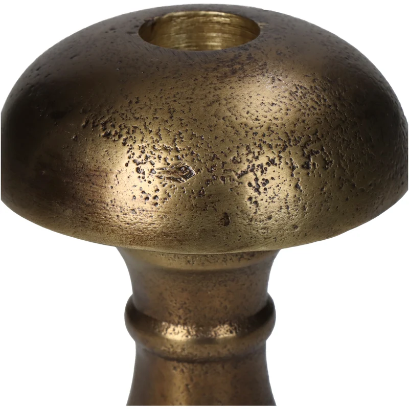 Kerzenständer Pilz Aluminium Bronze 8.5x8.5x12cm
