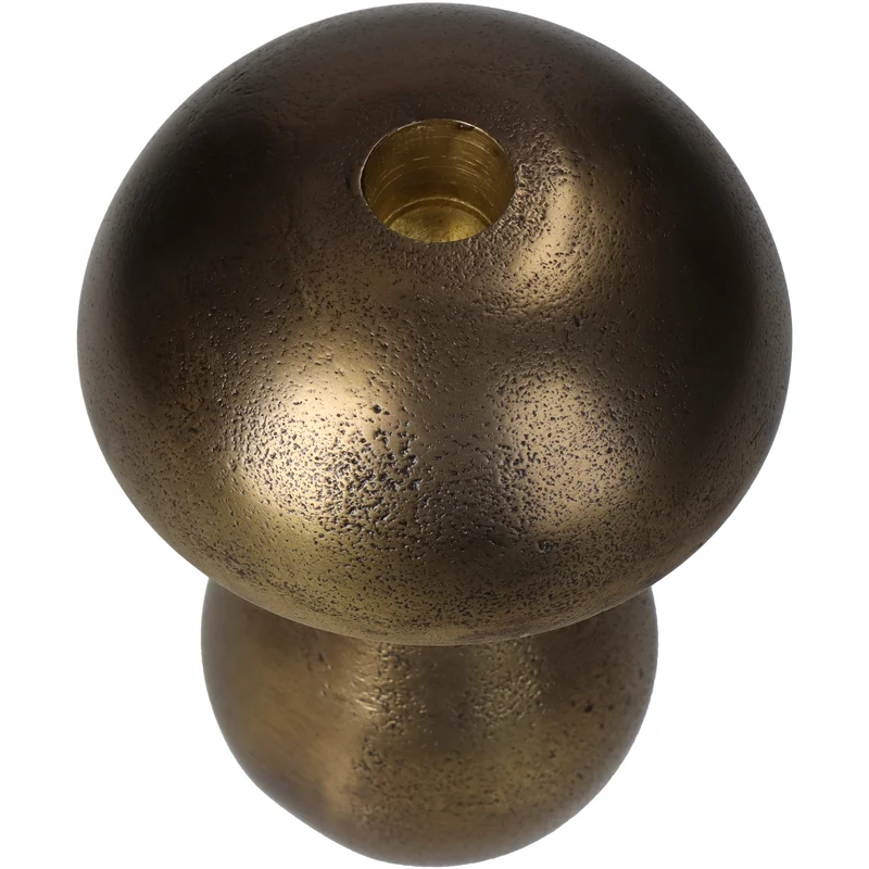 Kerzenständer Pilz Aluminium Bronze 12x12x16cm