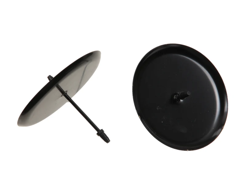 pb. 4 Kerzenhalter/Pick schwarz 80 mm
