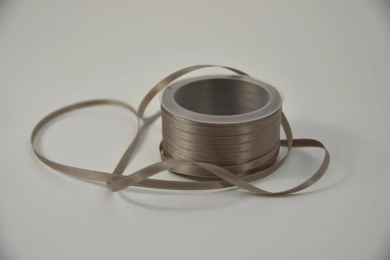 Satinband 6 mm x 50 mtr schwarz