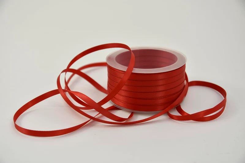 Satinband 6 mm x 50 m weiß