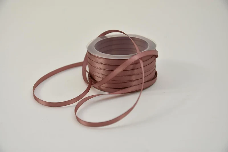 Satinband 6 mm x 50 mtr taupe