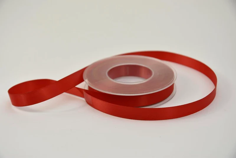 Satinband 15 mm x 25 m weiß
