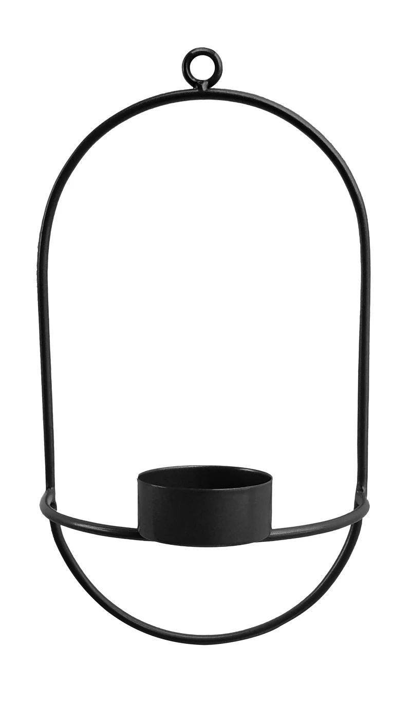 LATERNE TRESTER METALL SCHWARZ-GOLD 20X20X27 CM
