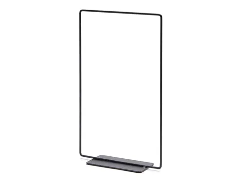 Metall Sechseck 30cm schwarz