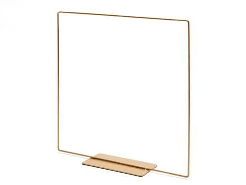 Metallherz stehend auf Sockel 39cm gold