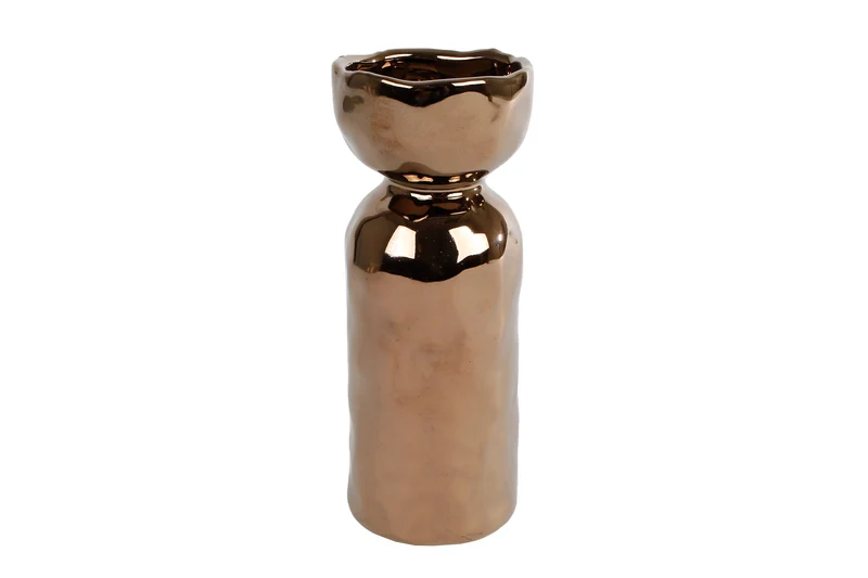 Vitrine "Rowan" L altgold Metall 30x15x3,5cm