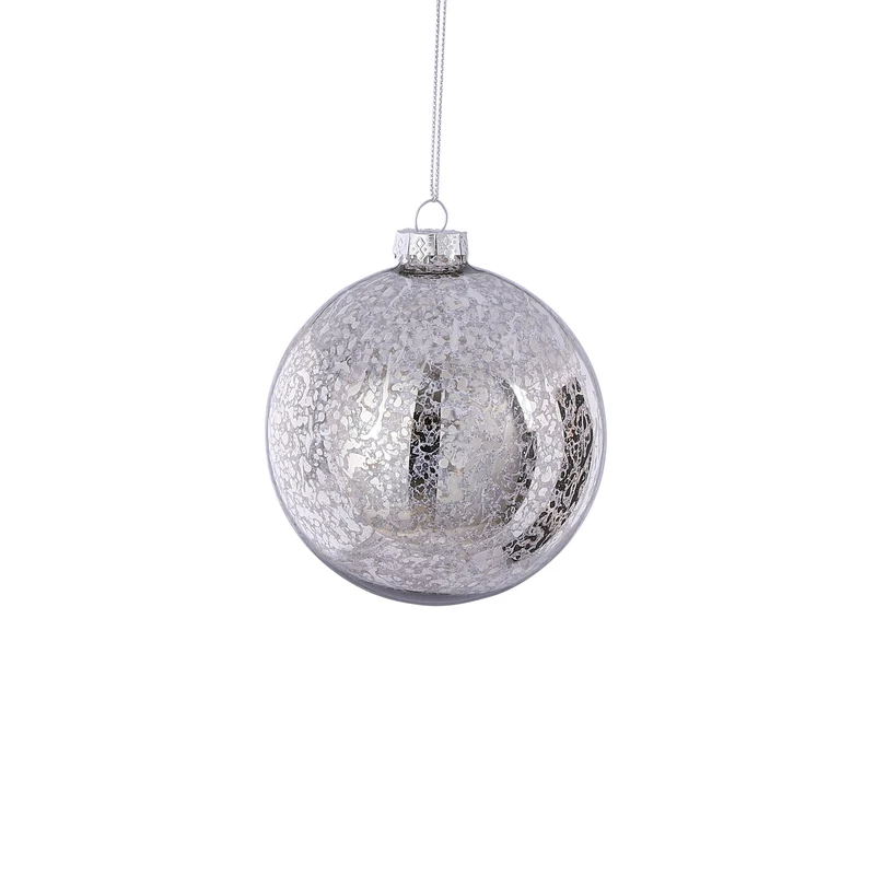 Ornament Tropfen Glas gold antik 3 Stück - h17xd6,5cm