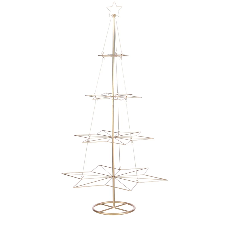 Weihnachtskugel Glas gold antik - d10cm