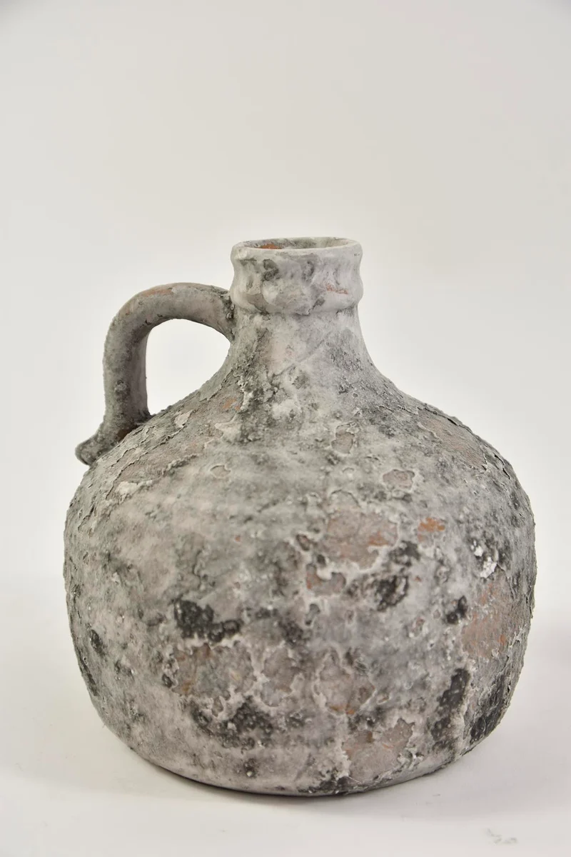 Krug ''Raw'' mit Ohr 18x15x23cm Grau