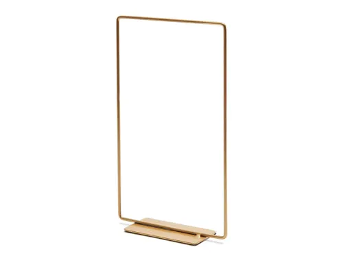 Metall Sechseck 30cm gold