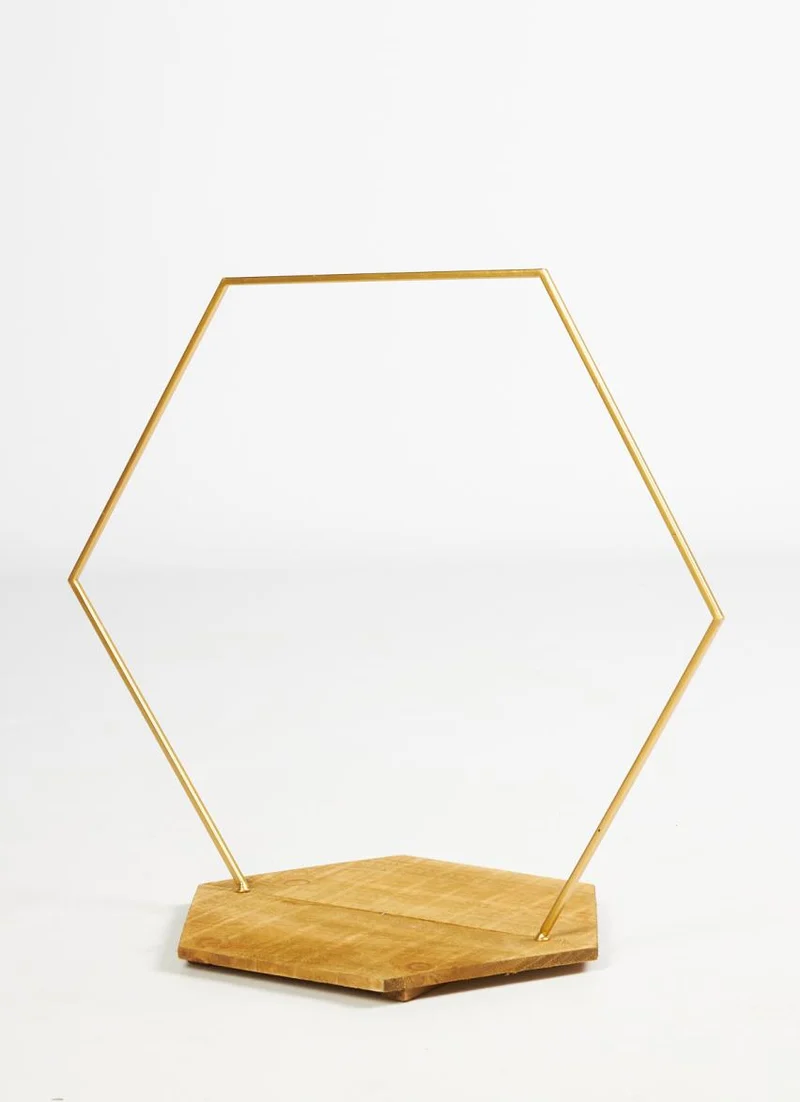 Blumenbasis Metall 77x41.5x70cm Gold-wash