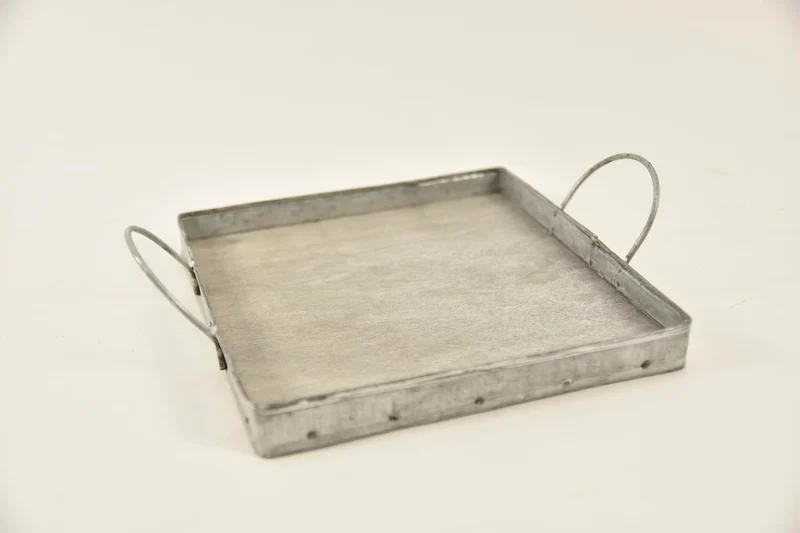Aufbewahrungsbehälter grau mit Netzdach 27,5x13x18cm