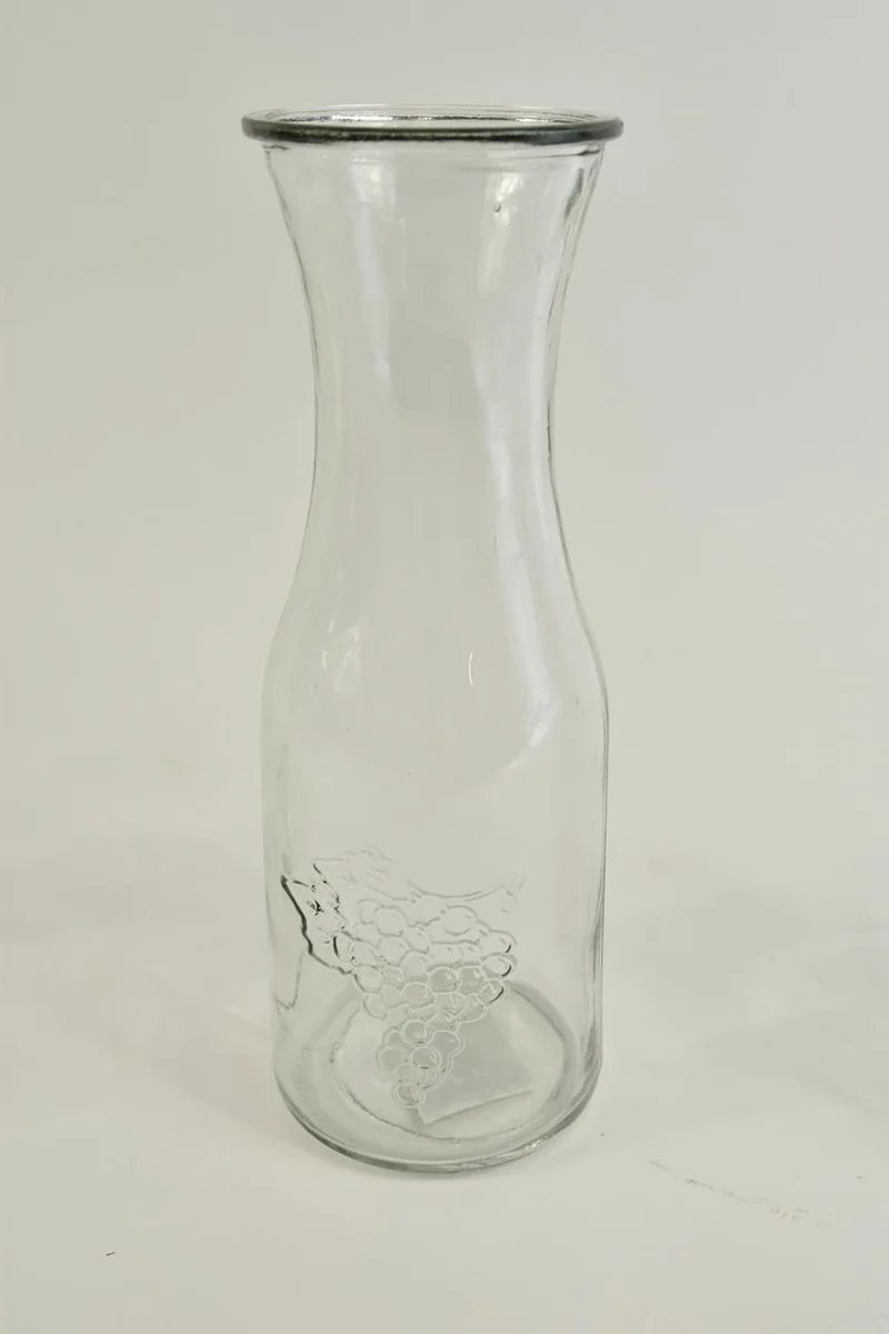 Glasflasche Henny klar D10 H22cm