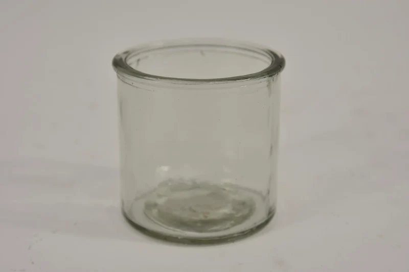 Batterieglas mit Rand klar 12x12x12cm