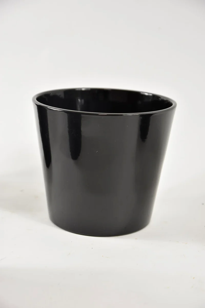 Konischer Topf schwarz glänzend 23 cm Serie 440