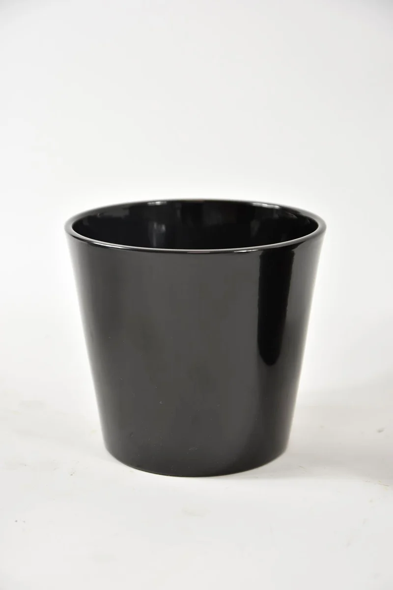 Konischer Topf schwarz glänzend 19 cm Serie 440