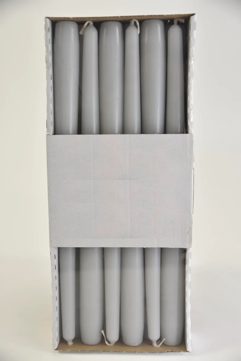 Box a12 kerzenleuchter kerze silbergrau
