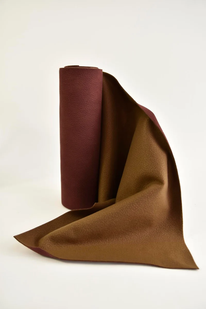 Tischläufer Leder 28cm 2.5mtr aubergine