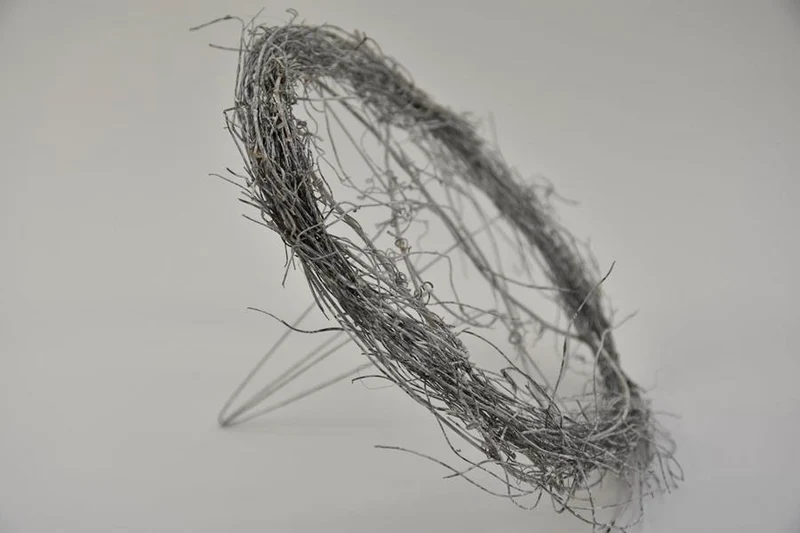 Salim Blumenstraußhalter ''rund'' 25cm White-Wash