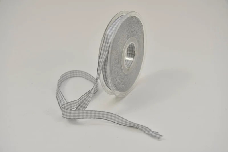 Nastro Vichy 10mm x 20mtr Grau