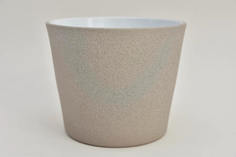 Konische Topf Sand Greige 13 cm Serie 440