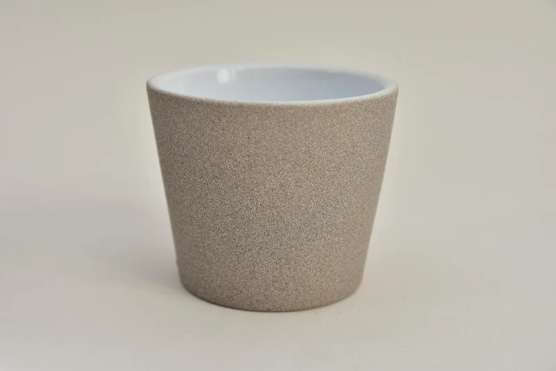 Konische Topf Sand Greige 7 cm Serie 440